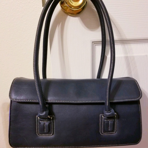 REDUCED❗️Vintage Navy Blue Liz Claiborne Bag - Picture 2 of 7